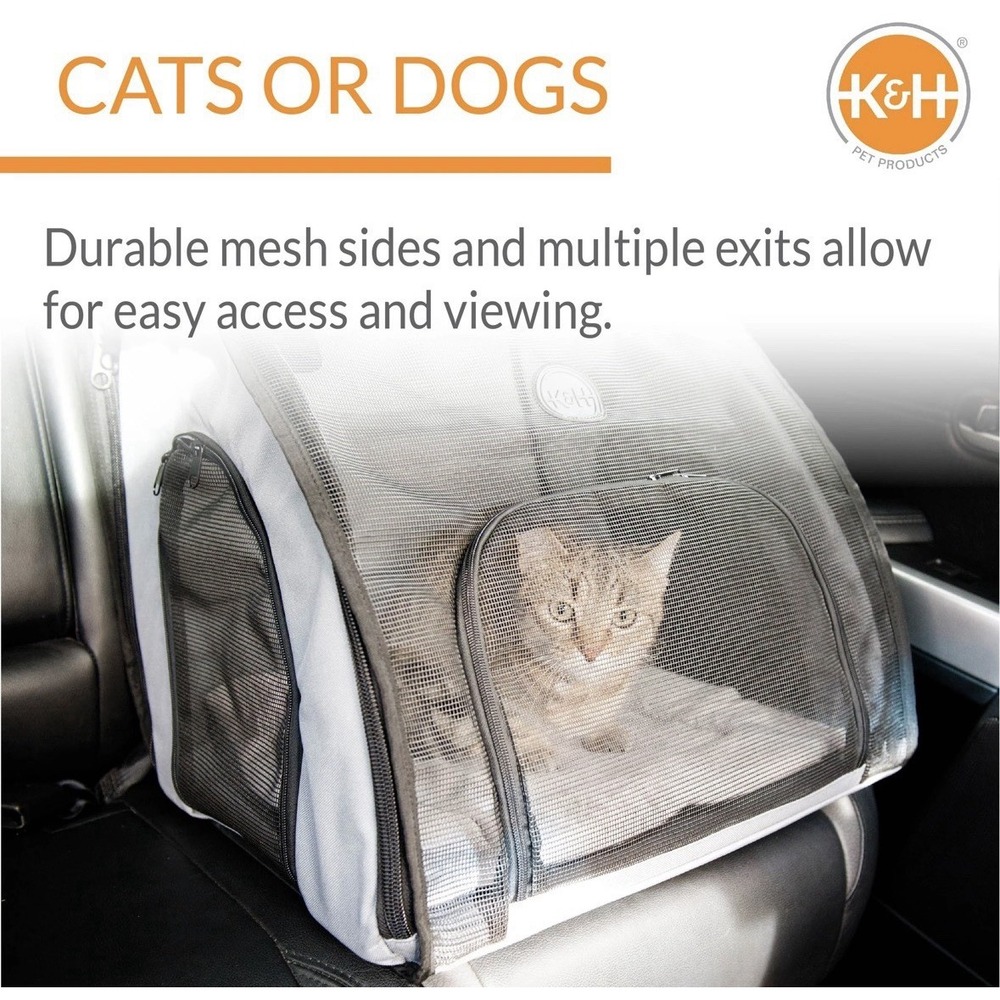 K&H Pet Products Enclosed Large Dog Car Seat, Travel Safety Carrier, Dog Travel - Picture 5 of 8
